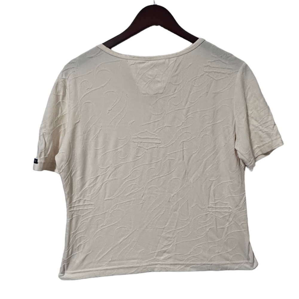 Harley Davidson Cream Textured Logo Shirt - Picture 2 of 5